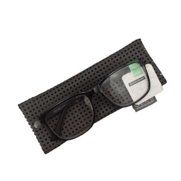 Foster Grant EZ2C2303 Mens Reading Glasses +1.50 Grey Black Frame with Case - Picture 1 of 5